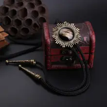 レトロ ブラック オニキス ボロタイ【デニムシャツ用・男性向けアクセサリー】