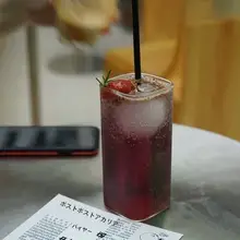 シンプルなデザインのガラスカップ【カフェスタイル・高温対応】