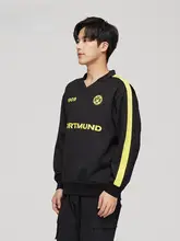 BVBサッカークラブ深色ハイネック長袖スウェットシャツ【保温・厚手】