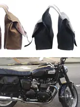 バイカー用キャンバスサイドバッグ【レトロデザイン・旅行用・取り付け簡単】