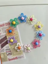カラフルな花のデザインミニ冷蔵庫マグネット【磁石付き・装飾用】