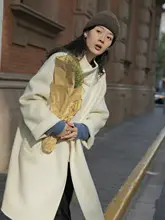 ダブルフェイスウールコート【100%オーストラリアウール・バッファローボタン・秋冬用・中長丈】