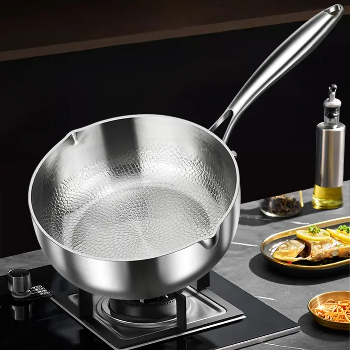 無塗装の真鍮製ミルク鍋【赤ちゃん用・子供の食事にも最適】