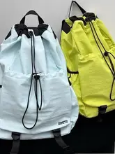 男女兼用 軽量防水リュックサック【アウトドア・ドローコード・キャンプ用】