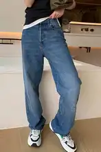 ボーイフレンドデザインのゆったりデニムパンツ【春用・カジュアル】