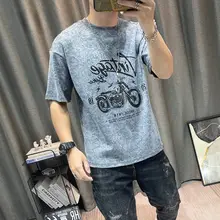 メンズ夏用アメリカンヴィンテージプリントTシャツ【短袖・カジュアル】