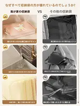 衣類整理に便利！収納袋【引き出し対応・持ち手付き・ベッド下収納】（セットアップ対応）