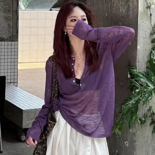 夏用スポーツTシャツ【薄手・透け感・UVカット・メッシュ・フィット・シックデザイン】