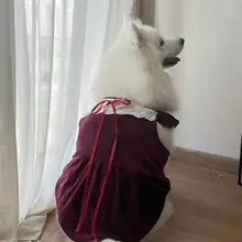 クリスマス用ペット犬用ドレス【大中小型犬対応・サモエド・ラブラドール犬に最適】