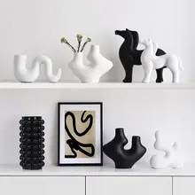モダンミニマルデザイン ワインキャビネット装飾品【抽象アート・リビング用・高級感】