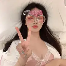 かわいいデザインのサングラス【ゴム色・ファッション・女の子向け】