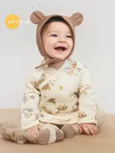 新生児用ベビー肌着【半背デザイン・柔らかい・かわいい】（セットアップ対応）