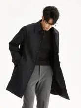 JSSD HOMME 春用 メンズトレンチコート【防水・ミドル丈】