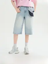 夏用ワイドレッグジーンズ【フィット・ヴィンテージスタイル・ライトカラー・中丈】（セットアップ対応）