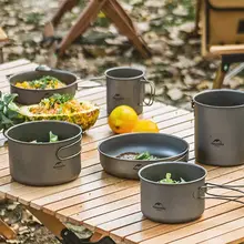 Naturehike ティタニウム製キャンプ用フライパン【軽量・携帯性・アウトドア用炊具】