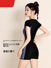 女性用 ワンピース水着【大きいサイズ・温泉用・競技用・スリム効果】