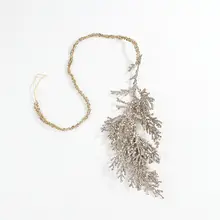 創造的な形のプラスチック製ヒノキの葉飾り【クリスマスツリー用・飾り】