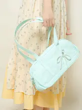 トレンド感溢れるマカロンカラーのハンドバッグ【両面デザイン・肩掛け可能】（セットアップ対応）