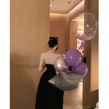 華やかな印象のプリンセス風ドレス【バタフライリボン・オフショルダー・パフスリーブ】