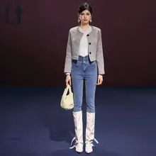 トレンドを押さえた美しいシルエットのデニムパンツ【レディース・スリムフィット・小脚デザイン】