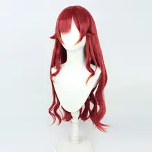 VTuberキャラクター用カラフルウィッグ【酒紅色】