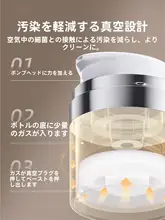 真空式化粧品ボトル【高級旅行用・プッシュ式・ポータブル】