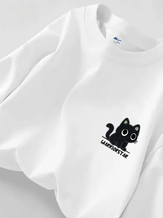 ウォリアー漫画プリント Tシャツ 半袖夏