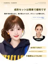 龍髭風ローハンギ頭用ウィッグ【仿真毛・ボリュームアップ・古風スタイル】