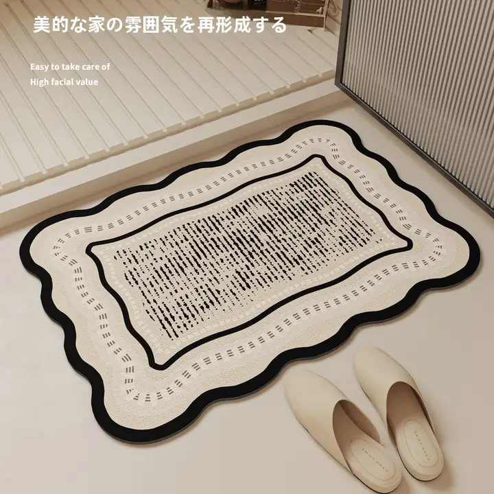 防滑浴室用マット【硅藻土製・速乾・洗浄しやすい】