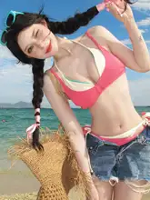 ビキニ水着【女性用・リゾートスタイル・分体デザイン】（セットアップ対応）