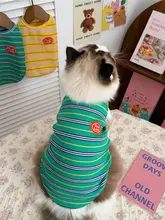 春夏用ペット用衣類【軽量・子猫用・愛らしいノースリーブデザイン】