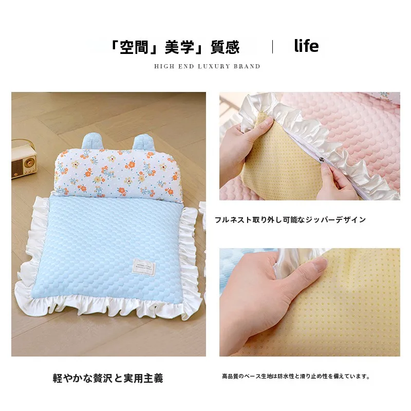 取り外し可能なペット用ベッド：小型犬向け夏用通気性ベッドの実用性と使い方