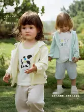 薄手コットン製 子供用フード付きアウター【男女兼用・カジュアル・夏用】