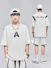 青少年用 半袖Tシャツとショートパンツのスポーツウェア【夏用・軽量・ルーズフィット・カジュアル】（セットアップ対応）