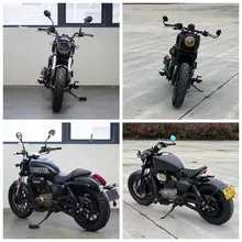 バイク用タムパーツ 大型ヘッドライトとシングルシート【ボバー・黒武士風】
