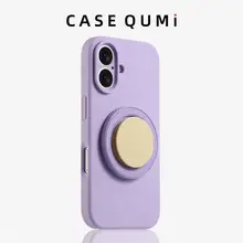 薄い霧色の液体シリコン製スマートフォンケース【全包・スタンド機能・防落】