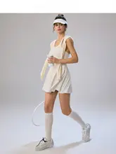 スポーツ用ワンピースドレス【バドミントン・テニス・フィットネス・ヨガ用・キャミソール型  ・極上の柔らかさ】
