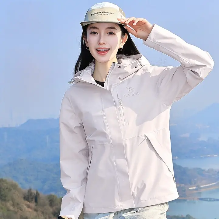 Camel 男女兼用 防水アウトドアジャケット【登山用・防暴雨対応】