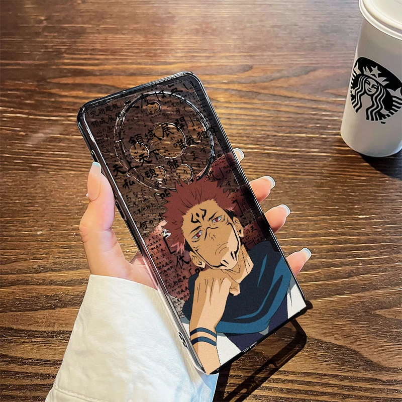呪術コレクター 五条悟デザインスマホカバー：透明シルエットの保護とアニメクオリティの実現