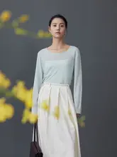 HeyDress リネンニット UVカットトップス【夏用・フレンチスタイル・ウエストデザイン】