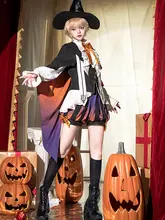 オリジナルデザインの魔法狂欢夜ロリータ風ケープベストショートパンツ【ダークゴシック・王子スタイル】（セットアップ対応）