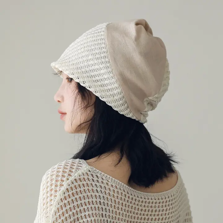 リバーシブルスパイラルデザイン冬用キャップ【女性用・暖かい】（セットアップ対応）
