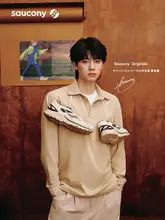 Saucony カジュアル厚底ペアランニングシューズ【ユニセックス・レトロスタイル・快適】