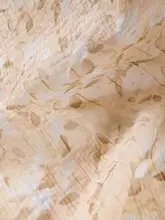 肌に優しい微透けデザインの小花柄天絲コットンリネン生地【ドレープ感・スカート型用】