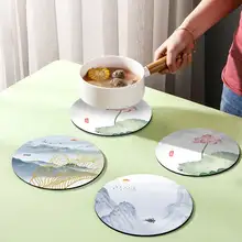 山水画デザインのテーブルマット【防水・防油・耐熱】