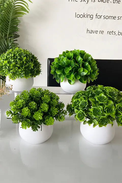 造花 グリーン 植物 装飾品 リビング デスク 書斎 玄関 酒棚 鉢植え