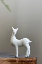 陶製小鹿の置物【インテリア用・テーブルデコレーション・クリエイティブデザイン】