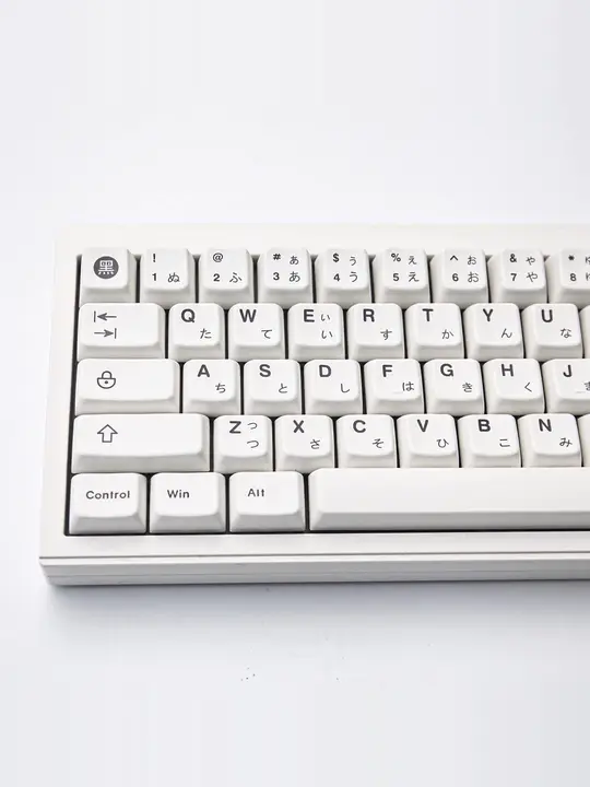 MDA 高度なミニマリスト ホワイト 日本語 ATK PBT68 ホットサブリメーション キーボードキーキャップ