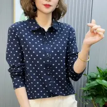 ポロ襟の綿100%ボーダー長袖シャツ【フィット・カジュアル】