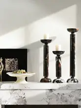 侘寂風の高級キャンドルホルダー【インテリア装飾用・ホテル・玄関】